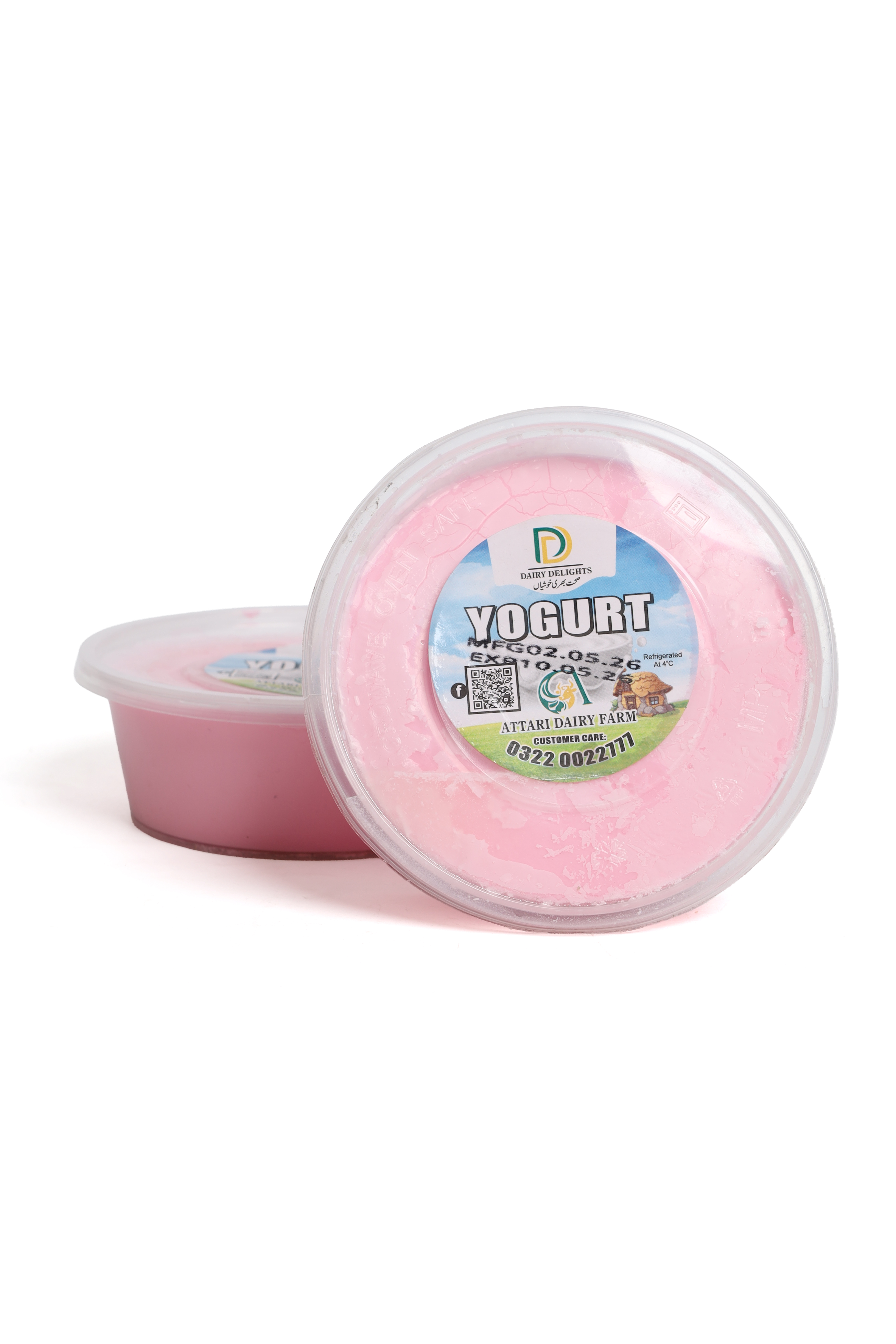 Strawberry flavoured yogurt